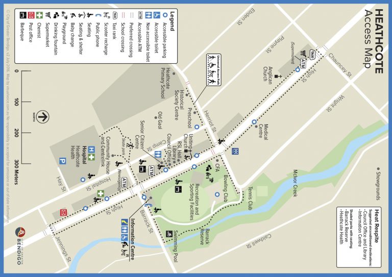 Access Map - Heathcote, Victoria - GetAboutAble